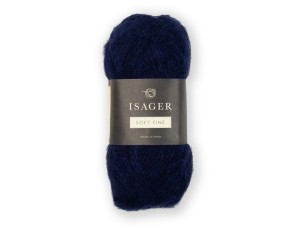 Włóczka Isager Soft Fine kol. 100 granatowy
