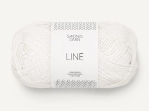 Włóczka Sandnes Garn  Line biała 1002