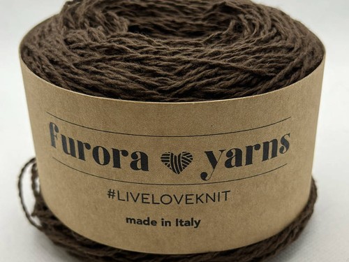 Włóczka Furora Yarns 100% wełna jagnięca SUNNO czekoladowy