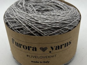 Włóczka Furora Yarns 100% wełna jagnięca SUNNO szary