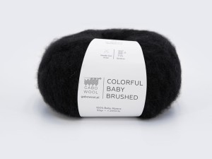 Włóczka Gabo Wool Colorful Baby Brushed czarny 500