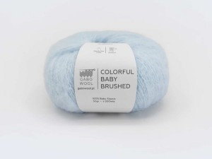 Włóczka Gabo Wool Colorful Baby Brushed jasny błękit 7457
