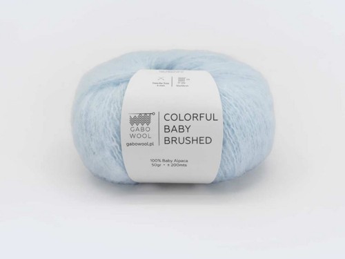 Włóczka Gabo Wool Colorful Baby Brushed jasny błękit 7457
