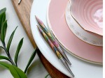 Druty drewniane krótkie do łączenia z żyłką SYMFONIE KnitPro 10.00 mm